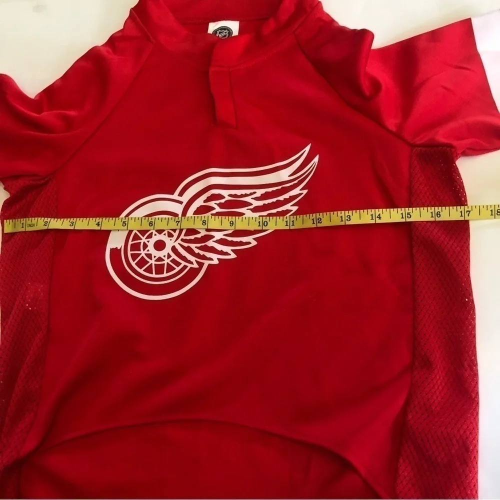 Pets First NHL Detroit Red Wings Mesh Jersey For Dogs Atlantic Division Size XXL
